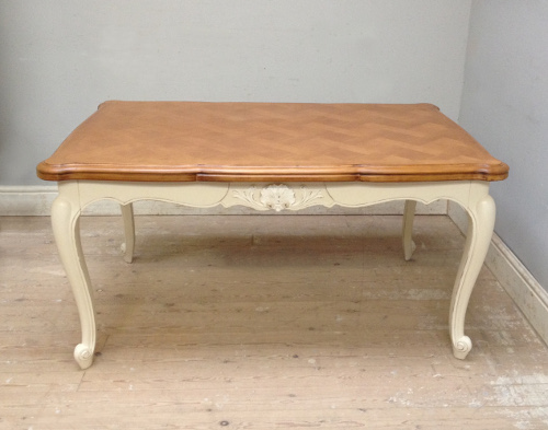 vintage french dining table Louis XV